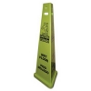 IMPACT TriVu® Three-Sided Wet Floor Safety Sign - Yellow/Green