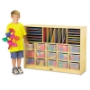 Sectional Mobile Cubbie - No Trays, Birch