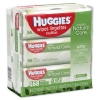 Kimberly-Clark® Huggies® Natural Care® Baby Wipes - Unscented, White, 56/PK, 3-PK/BX, 3 Box/Carton