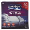  Ultrasorbs Disposable Dry Pads - White, 7/BX, 6/Carton