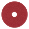 3M Red Buffer Floor Pads - 20" Diameter, 10/Carton