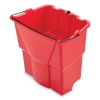 RUBBERMAID Commercial WaveBrake® Dirty Water Bucket - 4.2 GAL, Red