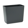 RUBBERMAID Commercial Designer 2™ Wastebasket - Rectangular, 6.5 gal, Black, 6/Carton