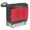 RUBBERMAID Commercial TradeMaster® Cart - 500-Lb Cap, Two-Shelf, Black