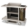 RUBBERMAID Commercial Housekeeping Cart - Platinum