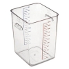 RUBBERMAID SpaceSaver Square Containers - Clear, 22 Qt.