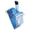 RUBBERMAID Scoop with Hand-Guard & Holder - 74 Oz., Transparent Blue