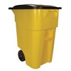 RUBBERMAID 50-Gallon Brute® Rollout Container - Yellow