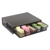 Safco Onyx™ One Drawer Hospitality Organizer - 5 Compartments, 12 1/2 X 11 1/4 X 3 1/4, Bk