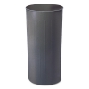Safco Round Wastebaskets - Steel, 22 gal, Charcoal