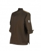 SAN JAMAR  Knife and Steel® Poly Cotton -3/4 Long Sleeve- Blend Chef Jacket - Espresso, 5X
