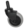 RUBBERMAID Commercial Replacement Bayonet-Stem Casters - 3" Wheel, ThermoPlastic Rubber, Black