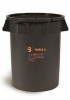 SSS EarthCare PCR Utility Can - Black, 32 Gal. 