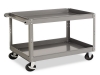 TENNSCO Two-Shelf Metal Cart - Gray