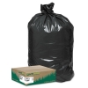 Webster Earthsense® Commercial Linear Low Density Large Trash & Yard Bags - 33 Gal, .9mil, Black, 80/Carton
