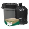 Webster Earthsense® Commercial Linear Low Density Recycled Can Liners - 33gal, Black, 100/Carton