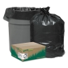 Webster Earthsense® Commercial Linear Low Density Recycled Can Liners - 56 gal, 2mil,Black, 100/Carton