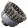  General-Duty Knot Wire Cup Brush - .020, Ss, 5/8-112, 3/4" Dia